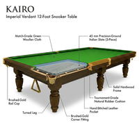 Imperial Verdant 12-Foot Snooker Table — How It Works