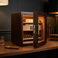 Luxidor Aureum 300 Electric Cigar Humidor Cabinet — Studio Shot