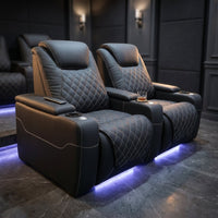 ObsidianCrest Diamond Recliner Pair — Studio Shot