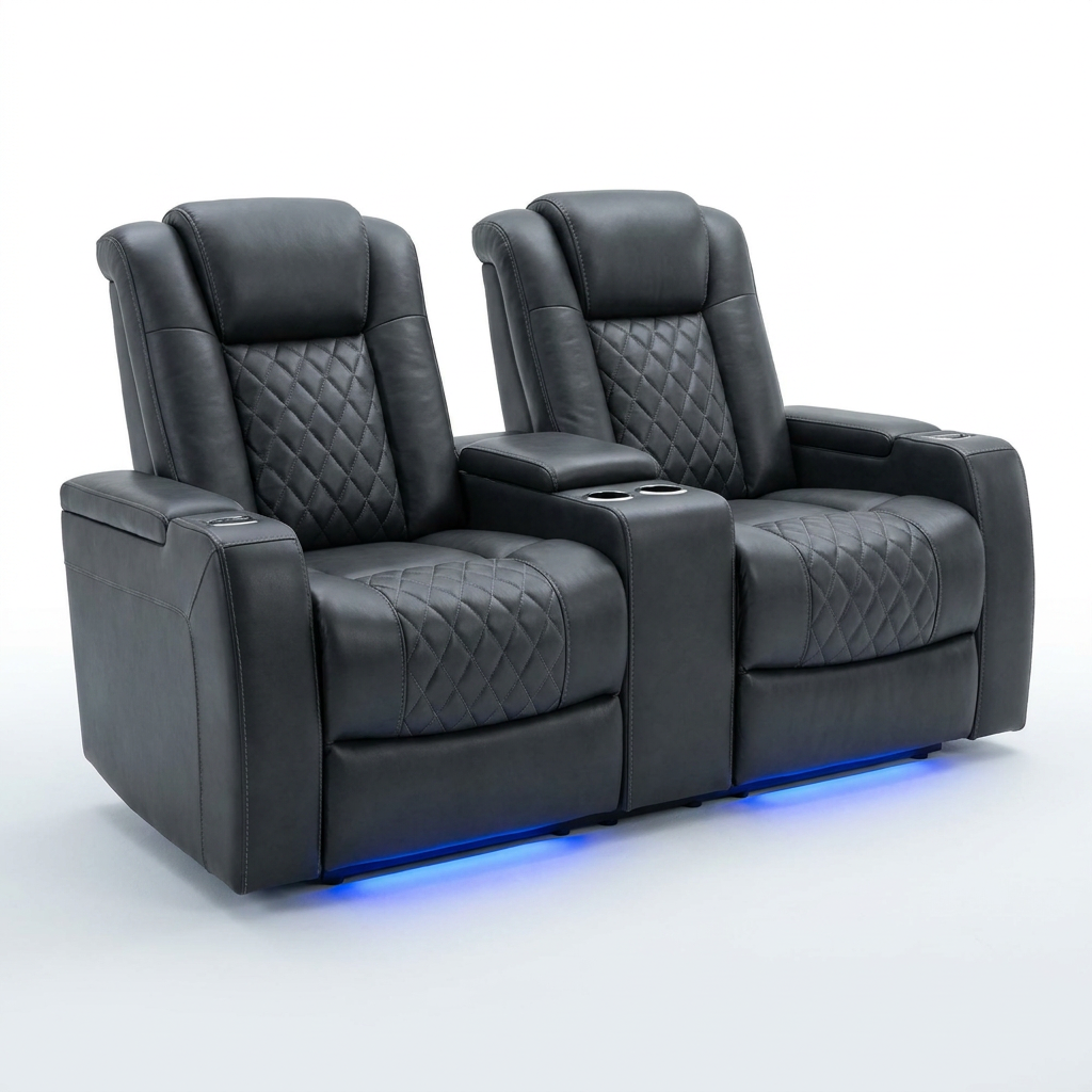 ObsidianCrest Diamond Recliner Pair — Studio Shot