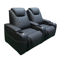Home Theater Recliners Designed for Cinema Comfort, Motorized Recline, USB Charging, LED Underglow