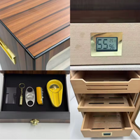 Electric Cigar Humidor Built for Premium Storage, Spanish Cedar Interior, Digital Climate Control, LED Lighting
