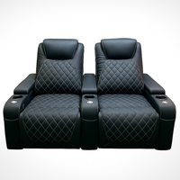 Home Theater Recliners Designed for Cinema Comfort, Motorized Recline, USB Charging, LED Underglow